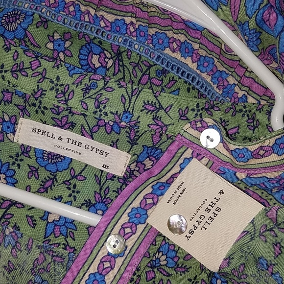 Spell jasmine flutter sleeve maxi dress jade gypsy - Picture 7 of 10